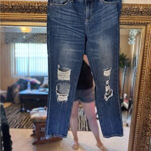 Distressed Blue Jeans for Women- Dear John